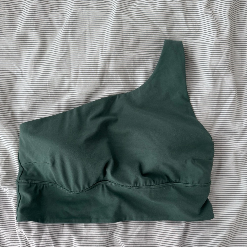 Lululemon One-Shoulder Green Bralette